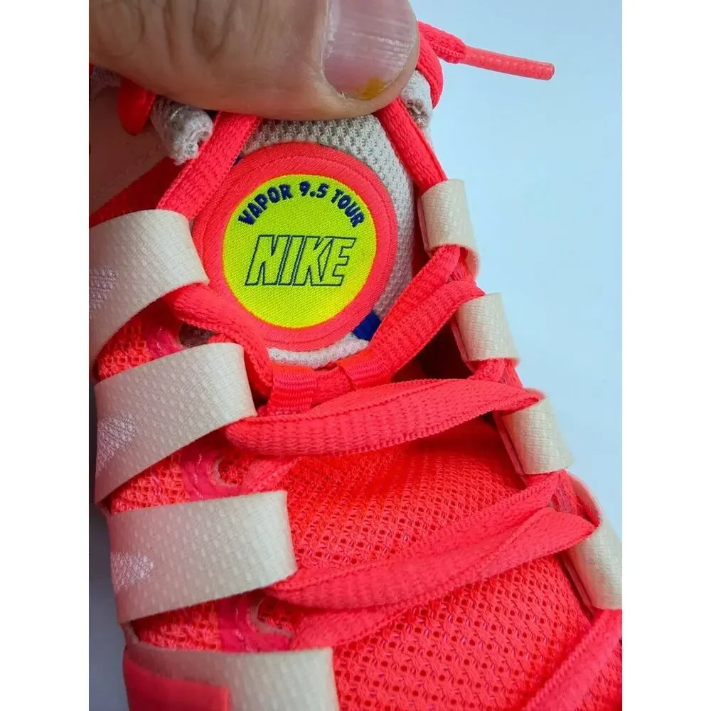 Nike Zoom Vapor 9.5 Tour Total Crimson Mens Tennis Shoes Pre-Owned